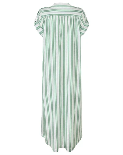 Stine Goya - Smocked Tunic Long Kjole - Smocked Stripes